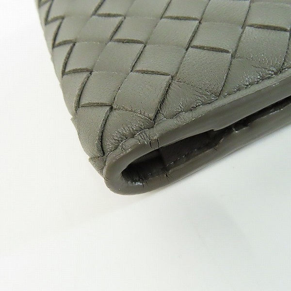 実際に弊社で買取させて頂いたBOTTEGA VENETA/ボッテガヴェネタ イントレチャート 二つ折り財布/ウォレットの画像 6枚目