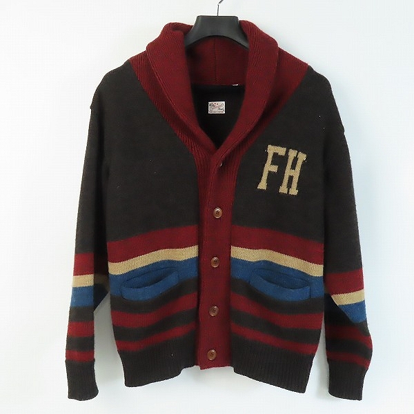 実際に弊社で買取させて頂いたTHE FLAT HEAD GOOGIES/フラットヘッド ウール カーディガン/Ｍ