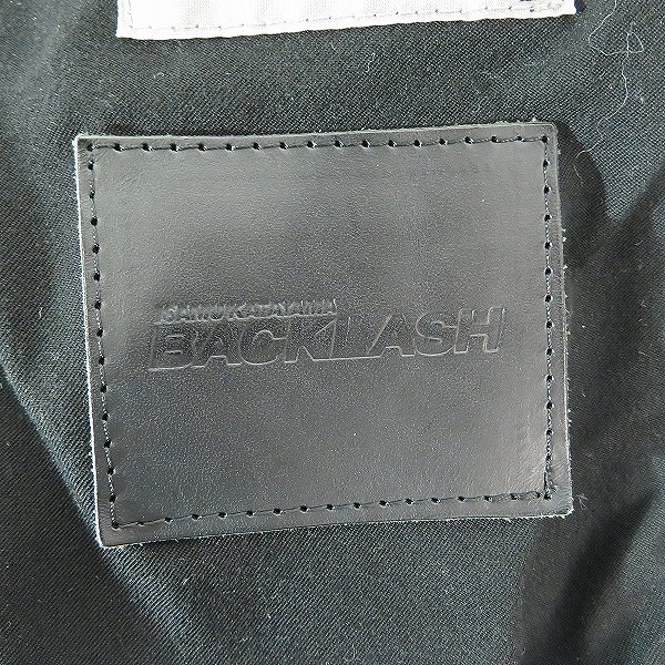 実際に弊社で買取させて頂いたYohji Yamamoto  pour homme/ヨウジヤマモト プールオム×BACKLASH/バックラッシュ シングルライダース HH-Y98-715/2の画像 4枚目