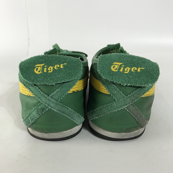 実際に弊社で買取させて頂いたOnitsuka Tiger/オニツカタイガー MEXICO 66/メキシコ66 グリーン/イエロー THL7C2-8504/31.0の画像 1枚目
