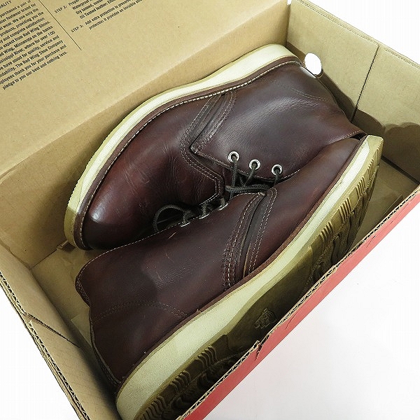 実際に弊社で買取させて頂いたRED WING/レッドウィング CLASSIC CHUKKA チャッカブーツ 3141/9Dの画像 8枚目