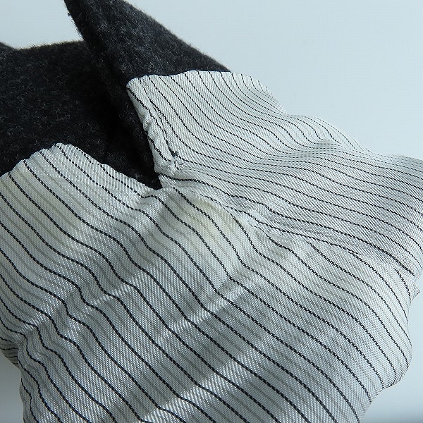 実際に弊社で買取させて頂いたSHIPS/シップス スーパー140'S EX FINE WOOL メルトン スタンドカラー コート 114-45-0101/Sの画像 6枚目