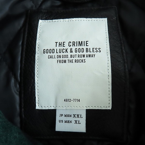 実際に弊社で買取させて頂いたCRIMIE/クライミー WOOL CHECK SHIRT JACKET シャツジャケット/CR1-02A5-JK15 /XXLの画像 2枚目