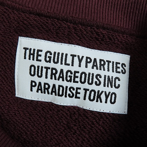 実際に弊社で買取させて頂いたWACKO MARIA/ワコマリア MIDDLE WEIGHT CREW NECK SWEAT SHIRT/ミドルウェイトクルーネックスウェット/Mの画像 2枚目