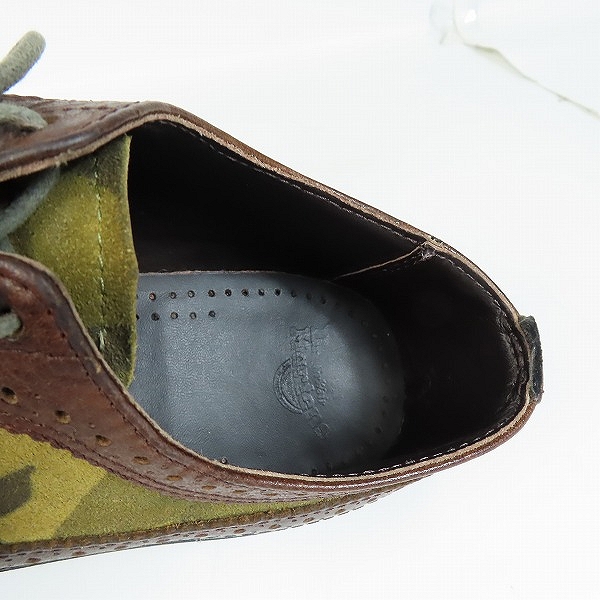 実際に弊社で買取させて頂いたDr.Martens/ドクターマーチン ブローグ シューズ   迷彩 カモフラ 3989/UK7の画像 4枚目