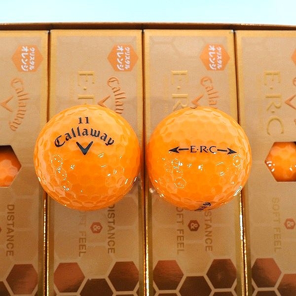 実際に弊社で買取させて頂いた【未使用】Callaway/キャロウェイ E・R・C ゴルフボール クリスタルオレンジ 1ダースの画像 1枚目
