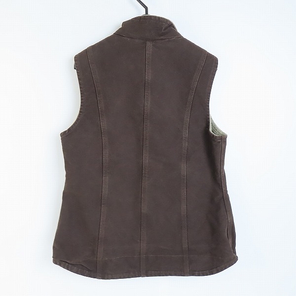 実際に弊社で買取させて頂いたCarhartt/カーハート ダック地 ジップアップ ベスト WV001 DKB/Sの画像 1枚目