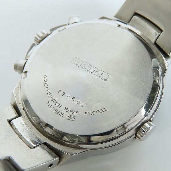 実際に弊社で買取させて頂いたSEIKO/セイコー クロノグラフ 腕時計/ウォッチ 7T92-0EZ0の画像 4枚目