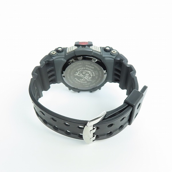 実際に弊社で買取させて頂いたG-SHOCK/Gショック FROGMAN/フロッグマン Master of G/マスターオブG ソーラー電波時計/ウォッチ GWF-1000-1JFの画像 3枚目