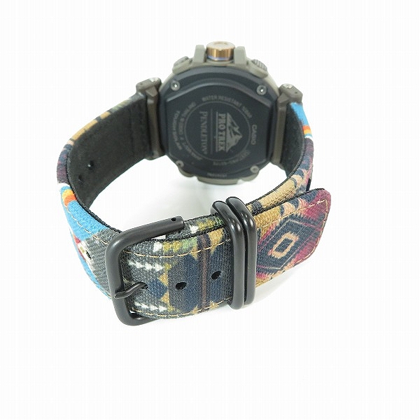 実際に弊社で買取させて頂いたCASIO/カシオ PROTREK/プロトレック ×PENDLETON/ペンドルトン タフソーラー 腕時計 PRG-601PE-5JRの画像 2枚目