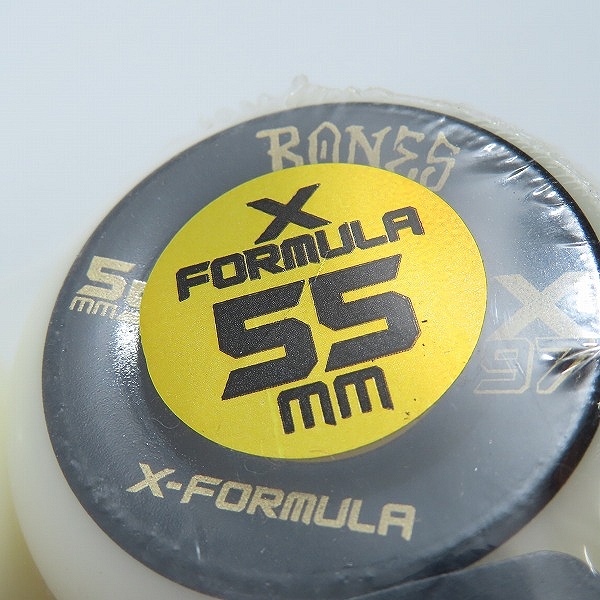 実際に弊社で買取させて頂いた【未開封】BONES/ボーンズ X-FORMULA エックスフォーミュラ 97A 55mm ウィールの画像 3枚目