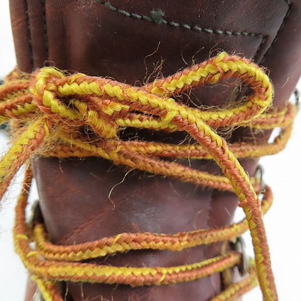 実際に弊社で買取させて頂いたRED WING/レッドウィング ヴィンテージ/ビンテージ 四角犬タグ ブーツ/9EEの画像 9枚目