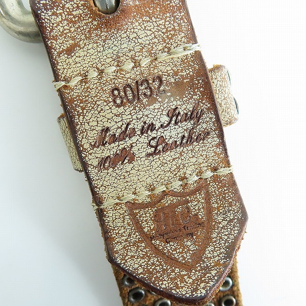 実際に弊社で買取させて頂いたHTC/エイチティーシー スタッズ ベルト 80/32の画像 4枚目