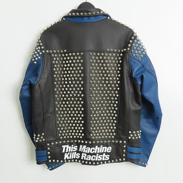 実際に弊社で買取させて頂いたNEIGHBORHOOD/ネイバーフッド 18AW CLAY RIDERS スタッズ レザー ライダース ジャケット 18SNZH-JKM07/Lの画像 1枚目