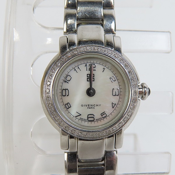 実際に弊社で買取させて頂いたGIVENCHY/ジバンシィ シェル文字盤 ラウンド レディース ウォッチ【動作未確認】
