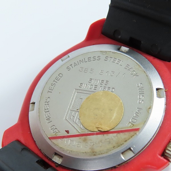 実際に弊社で買取させて頂いたTAGHeuer/タグホイヤー フォーミュラ1 クォーツ 腕時計 385.513【動作未確認】の画像 3枚目