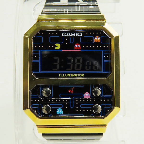 実際に弊社で買取させて頂いたCASIO/カシオ×PAC-MAN/パックマン コラボレーションモデル A100WEPC-1BJR
