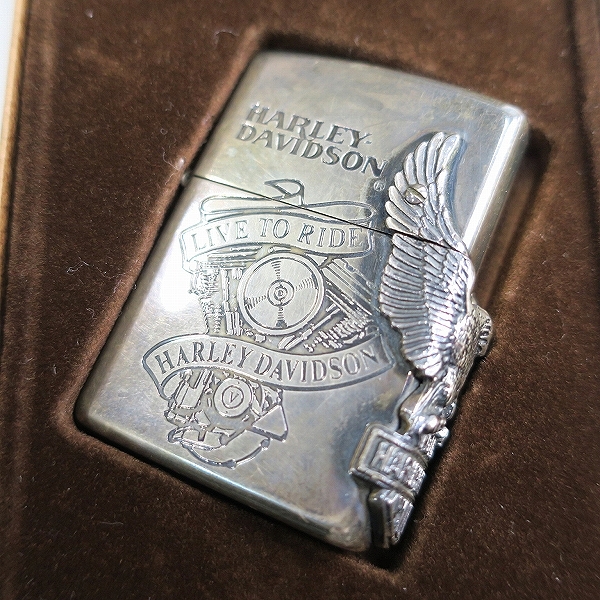 実際に弊社で買取させて頂いたZIPPO/ジッポー HARLEY DAVIDSON/ハーレーダビッドソン サイドメタル 1995年製 
