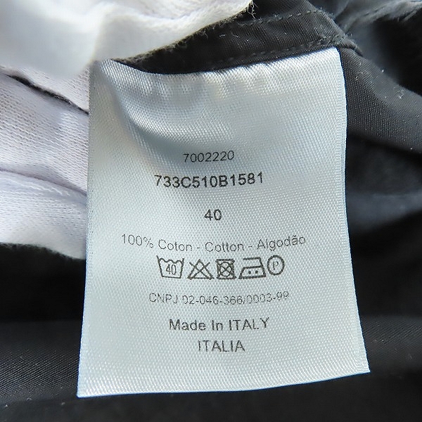 実際に弊社で買取させて頂いた【JPタグ】DIOR HOMME/ディオールオム BEE Embroidered S/S Shirt/BEE刺繍シャツ 半袖シャツ 733C510B1581/40の画像 3枚目