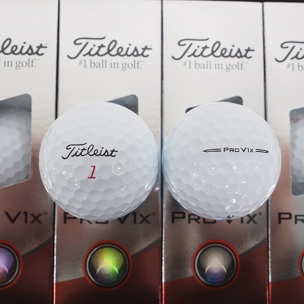 実際に弊社で買取させて頂いた【未使用】Titleist/タイトリスト PRO V1x ゴルフボール ホワイト 2ダース の画像 1枚目