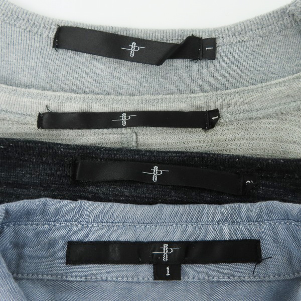 実際に弊社で買取させて頂いたNO ID./ノーアイディー ヘンリーネック/カットソー/シャツ 4点セットの画像 2枚目