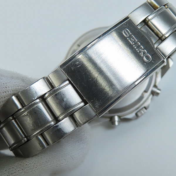 実際に弊社で買取させて頂いたSEIKO/セイコー クロノグラフ クォーツ腕時計 7T92-0DX0の画像 5枚目
