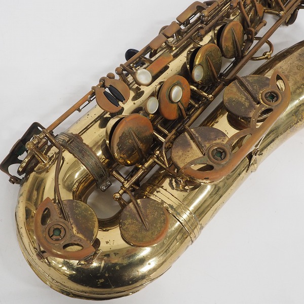 実際に弊社で買取させて頂いた★【使用感有り】Selmer/セルマー テナーサックス MARK VI/マーク6 シリアル22万番台 1974年製 彫刻無し ケース付の画像 5枚目