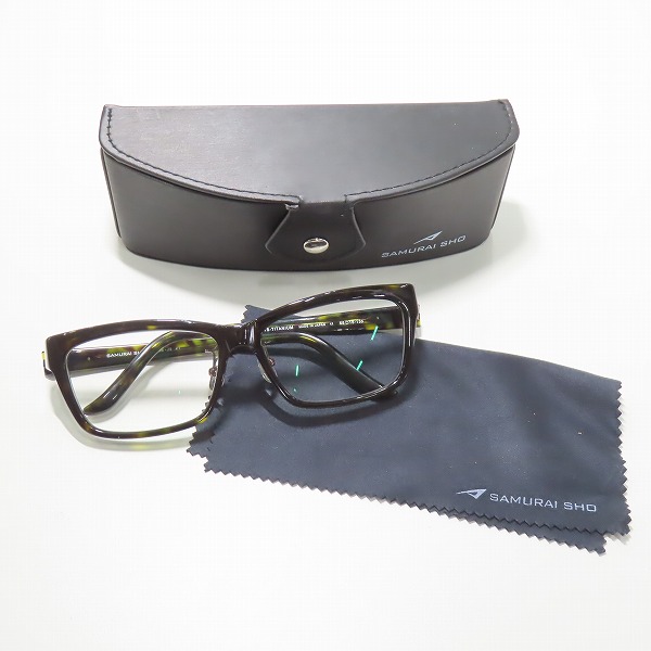 実際に弊社で買取させて頂いたSAMURAI SHO/サムライ翔 眼鏡/メガネフレーム SS-J9 #1の画像 9枚目