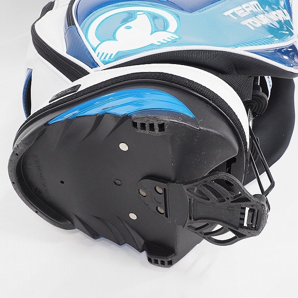 実際に弊社で買取させて頂いたHONMA/ホンマ CB-1802 TOUR WORLD/ツアーワールド 9型 5分割 スタンド式キャディバッグ ブルーｘホワイトの画像 7枚目