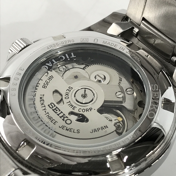 実際に弊社で買取させて頂いたSEIKO×TiCTAC/セイコー×ティックタック 35周年記念 自動巻き 腕時計/ウォッチ 4R35-02R0の画像 5枚目