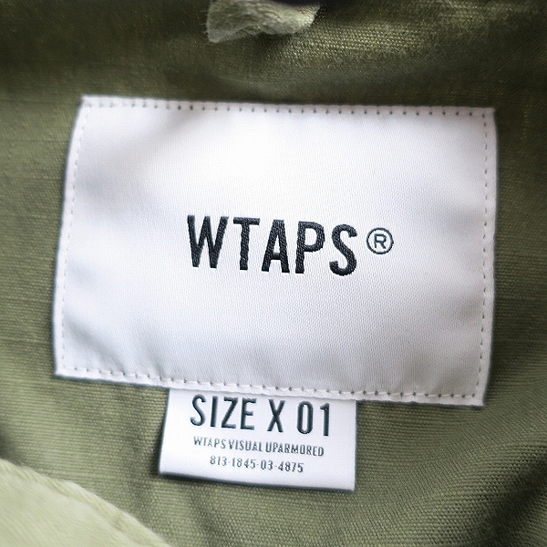 実際に弊社で買取させて頂いたWTAPS/ダブルタップス BUDS LS/SHIRT. COTTON.RIPSTOP/コットン/リップストップ ミリタリー シャツ 192BRDT-SHM02/1の画像 2枚目