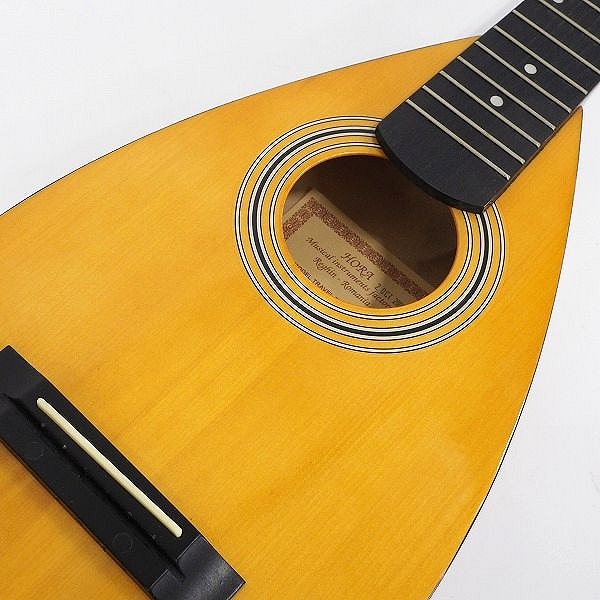 実際に弊社で買取させて頂いた★【弦無し】HORA/オラ TRAVEL FOLK Gtr.DS/トラベル フォークギター ミニアコースティックギター 2008年製 ケース付の画像 5枚目