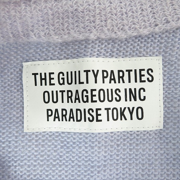 実際に弊社で買取させて頂いたWACKO MARIA/ワコマリア GUILTY PARTIES モヘア ウール カーディガン Lの画像 2枚目