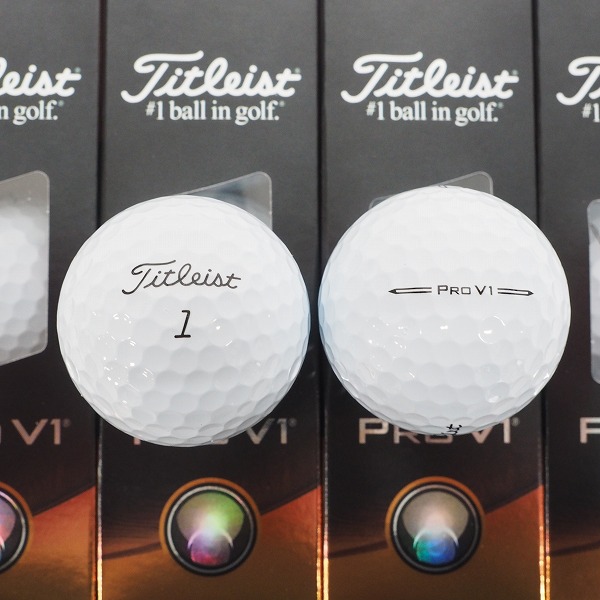 実際に弊社で買取させて頂いた 【未使用】Titleist/タイトリスト PRO V1 ゴルフボール ホワイト 1ダースの画像 1枚目