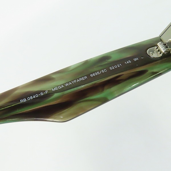 実際に弊社で買取させて頂いたRayBan/レイバン MEGA WAY FARER メガウェイファーラ- サングラス RB0840S-Fの画像 7枚目