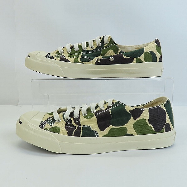 実際に弊社で買取させて頂いたCONVERSE/コンバース JACK PURCELL ジャックパーセル カモ スニーカー 1SD093/28.0の画像 3枚目