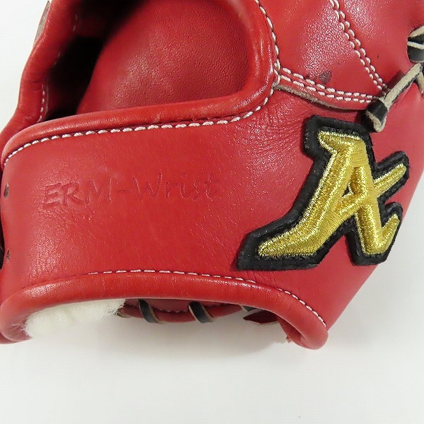 実際に弊社で買取させて頂いた【サンプル品】ATOMS/アトモス ERM Wrist 軟式 内野手 右投げ用 グローブの画像 6枚目