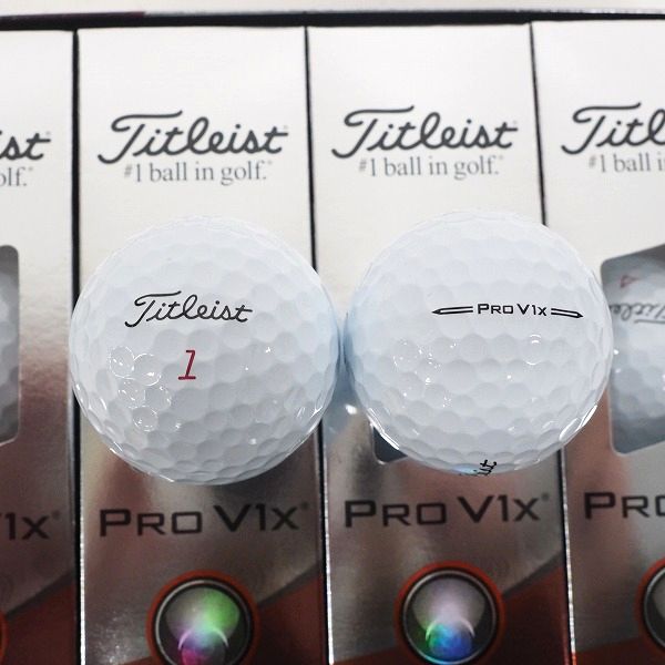 実際に弊社で買取させて頂いた 【未使用】Titleist/タイトリスト PRO V1x ゴルフボール ホワイト 1ダースの画像 1枚目