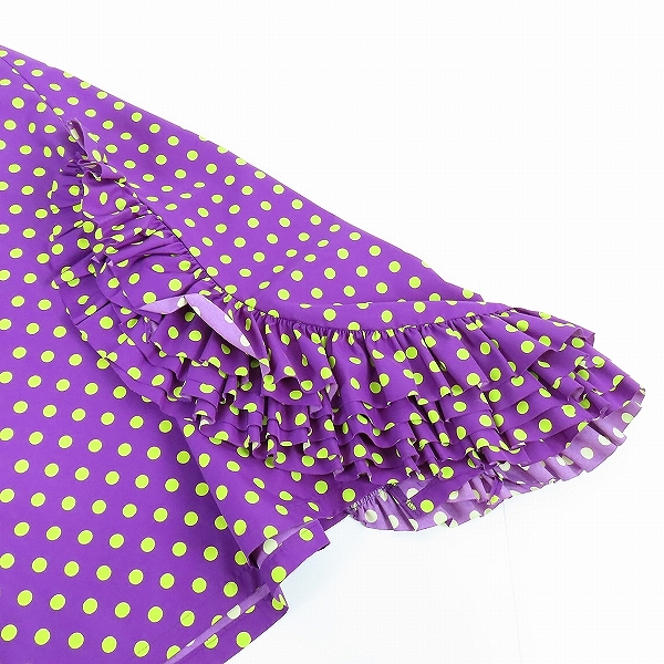 実際に弊社で買取させて頂いたJUNYA WATANABE COMME des GARCONS/ジュンヤワタナベコムデギャルソン アシンメトリー ドット柄 スカート JS-10015M /Mの画像 9枚目