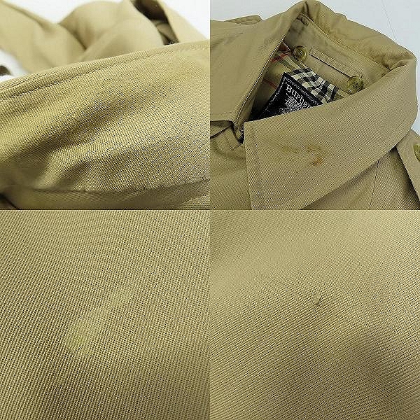 実際に弊社で買取させて頂いたburberry's/バーバリーズ  bloomingdale's 裏地チェック柄 トレンチコート 44の画像 7枚目