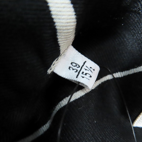 実際に弊社で買取させて頂いた【未使用】SAINT LAURENT PARIS/サンローランパリ 音符/総柄 ロングスリーブ/長袖 シャツ 376916 Y325N/ブラック/39の画像 6枚目