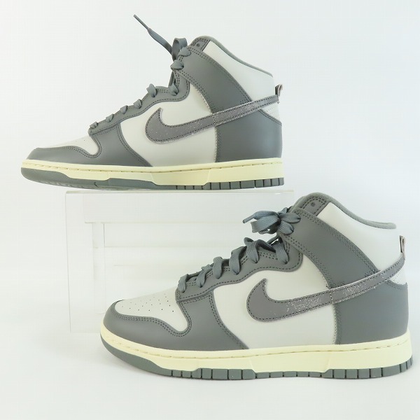 実際に弊社で買取させて頂いた【未使用】NIKE/ナイキ DUNK HI RETRO SE VNTG/ダンク ハイ レトロ スペシャルエディション ヴィンテージ DM0582-001/27.5の画像 3枚目