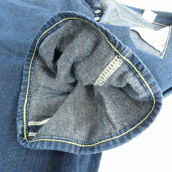 実際に弊社で買取させて頂いた(2)SUGAR CANE/シュガーケーン サマータイム ブルーデニム 1947モデル TYPEII ショートパンツ SC52013/36の画像 8枚目