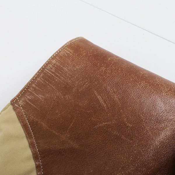 実際に弊社で買取させて頂いたSUGAR CANE/シュガーケーン 部分レザーヨークダウンベスト/SC10910/Mの画像 9枚目