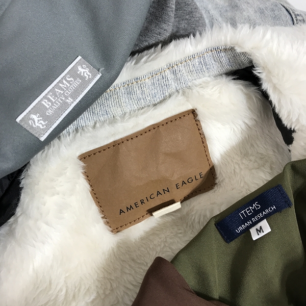 実際に弊社で買取させて頂いた【おまとめ】URBAN RESEARCH/BEAMS/American Eagle 他 メンズ/レディース ジャケット/デニムジャケット/アウター等