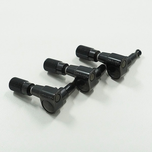 実際に弊社で買取させて頂いたGROVER/グローバー 型番不明 ブラック 3対3 ギター用 ペグ パーツの画像 1枚目