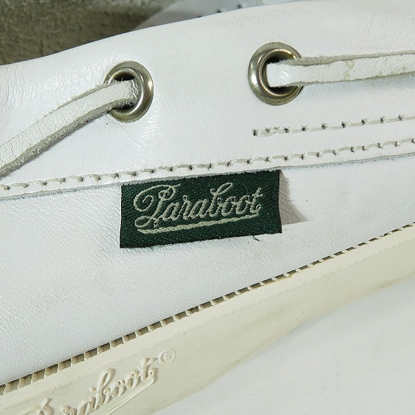 実際に弊社で買取させて頂いたParaboot/パラブーツ BARTH/バース レザー デッキ シューズ 0404/6の画像 9枚目