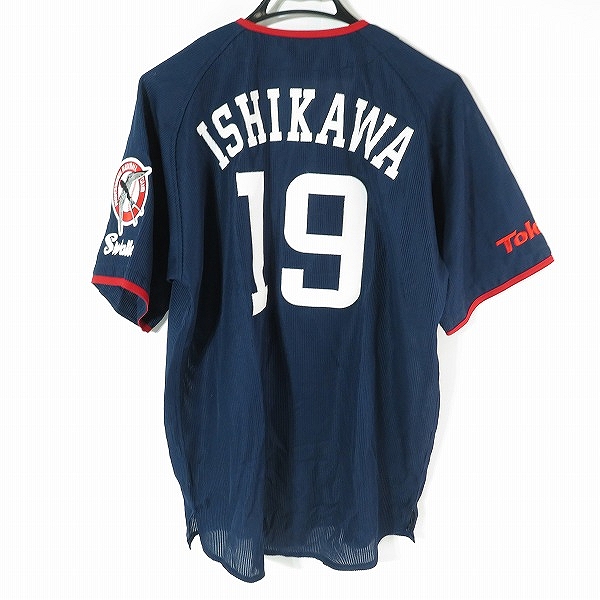 実際に弊社で買取させて頂いた【未使用】DESCENTE×BEAMS/デサント×ビームス 東京ヤクルトスワローズ レプリカユニフォーム #19 石川雅規 DYS-0602/FREE の画像 1枚目