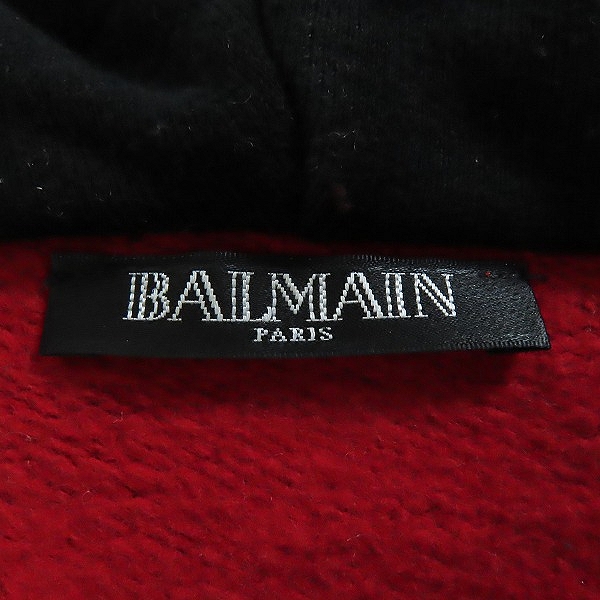 実際に弊社で買取させて頂いたBALMAIN/バルマン チェック プルオーバーパーカー/Sの画像 2枚目
