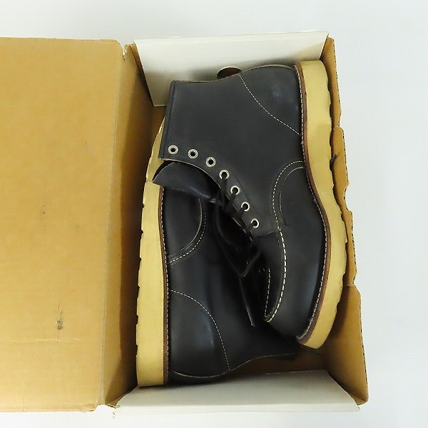 実際に弊社で買取させて頂いたREDWING/レッドウィング モックブーツ/アイリッシュセッター ブラック 08130/9Dの画像 8枚目